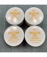 Lot of 4 Spa Luxury Brazilian Sol Body Butter Pistachio &amp; Caramel 6oz Ea... - $368.02 MXN