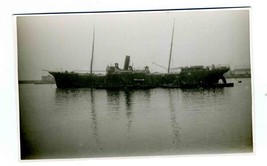 Alicante SS Ship Real Photo Postcard Ex Pegu Sunk in Spanish Civil War - £39.86 GBP