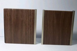 Vintage MCM Faux Wood Metal Bookends Home Decor Books - $8.56