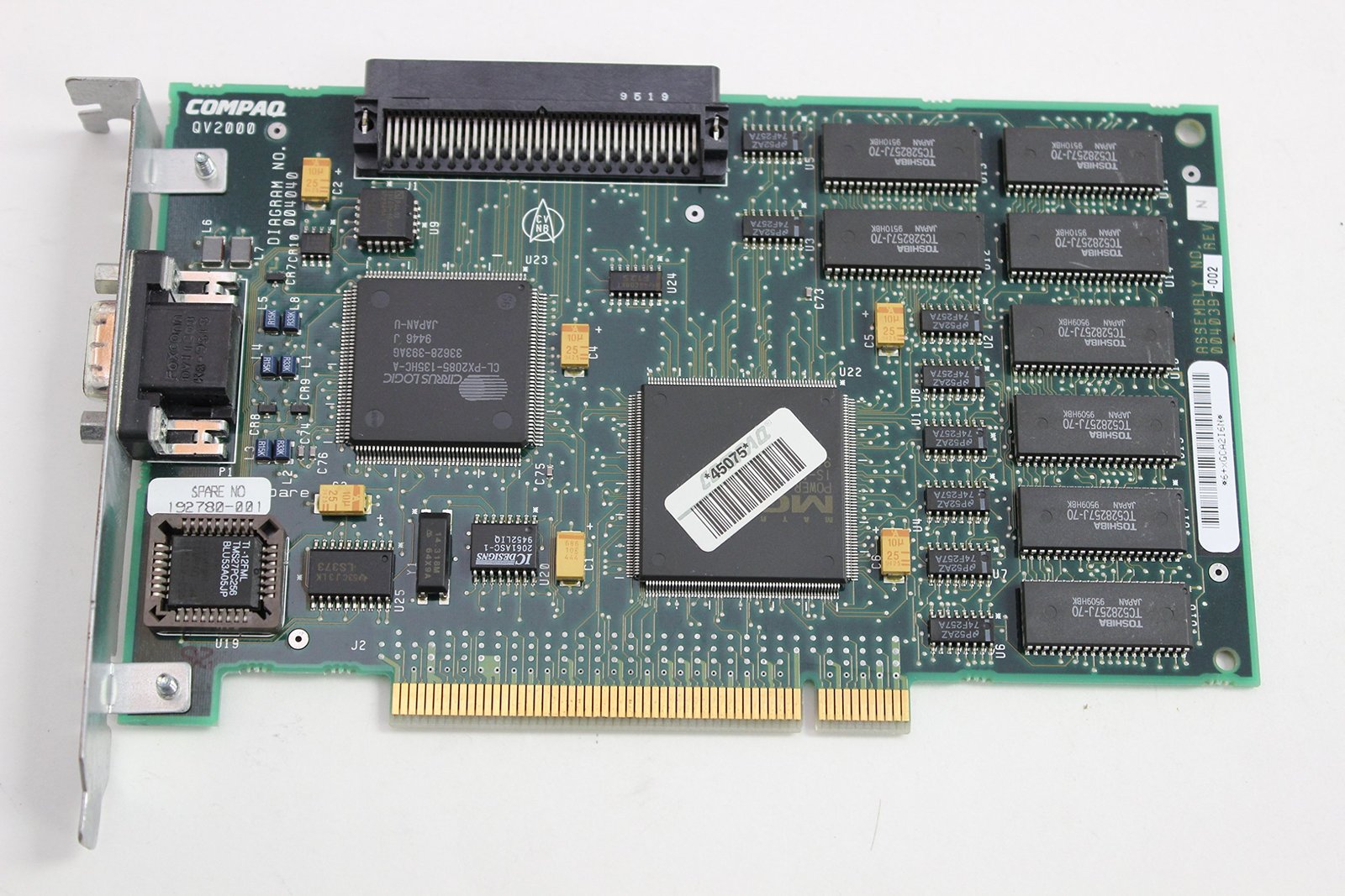 Compaq Genuine Qvision 2000 PCI Video Card V.2 - Refurbished - 192780-001 - $49.00