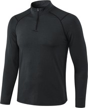Men&#39;S Shirts Long Sleeve Thermal Athletic Running Tops Winter Slim Fit P... - £35.26 GBP