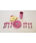 Vintage Zima Dolly &amp; Me Party Hats Dining Set Plates Cups Forks Spoons U... - £13.33 GBP