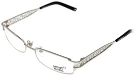 Mont Blanc Eyeglasses Frame Women Silver MB0152 A92 52 Rectangular - £81.47 GBP