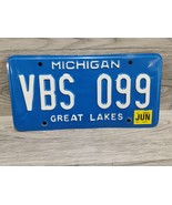 Vintage Michigan License 2002 Plate VBS099 Great Lakes Decor Collecting - $20.00