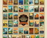 54&quot; X 72&quot; Panel National Parks Wilderness &amp; Wonder 62 Posters Fabric M54... - $39.97