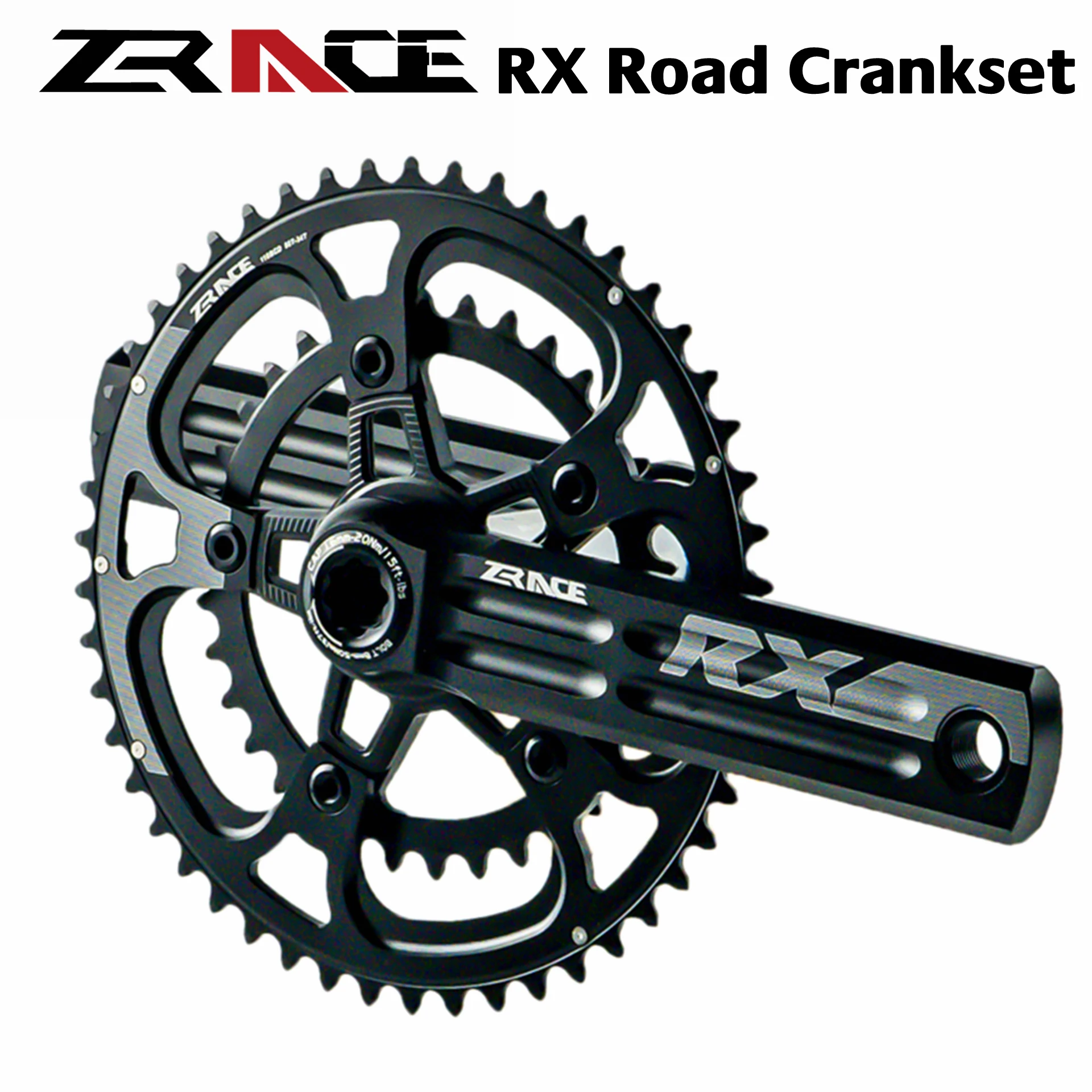 ZRACE RX 2 x 10 / 11 Speed Road Chainset Chain Wheel crank protector, 50/34T, 53 - £167.02 GBP