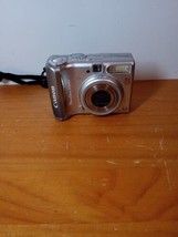 Canon PowerShot A540 6.0MP Digital Camera PARTS REPAIR AS IS Bad lCD - $29.69