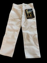 60s Lee Leens Jeans Tapered Leg Jeans Mod Kids sz 6 reg Zipper Tagged wh... - £54.48 GBP