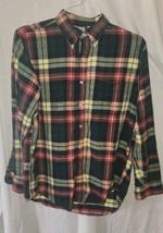Vintge LL Bean Freeport Maine Mens Flanel Long Sleeve Medium Shirt Plaid... - £27.52 GBP