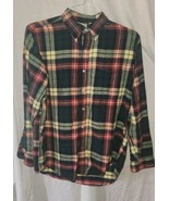 Vintge LL Bean Freeport Maine Mens Flanel Long Sleeve Medium Shirt Plaid... - £27.53 GBP