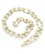 Tulsi Beads Mala In Silver Self Design Caps - £85.02 GBP