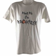 Meet Me On Peachtree Georgia Vintage 1993 Single Stitch T-Shirt Men L Je... - £77.83 GBP