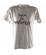 Meet Me On Peachtree Georgia Vintage 1993 Single Stitch T-Shirt Men L Je... - £77.28 GBP