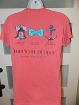 &#39;merican Proper Liberty Bowties Freedom Short Sleeve T-Shirt Size S Women&#39;s - £12.46 GBP