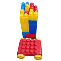 Lot Of 91 First Builders Mega Bloks Building Blocks All Sizes Colors Wit... - $19.34