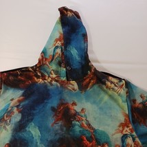 REASON Men's Multicolor Angel Designed Pockets Hoodie Pullover Sweatshirt Large image 4