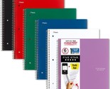 Five Star Spiral Notebooks With Pockets Plus Study App, 6 Pack, 1-Subject, - $33.95