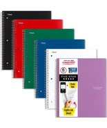 Five Star Spiral Notebooks With Pockets Plus Study App, 6 Pack, 1-Subject, - £28.26 GBP