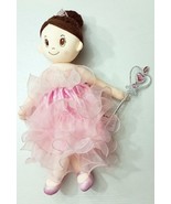 22&quot; Sophie Rag Doll Pink Princess with Tiara and Wand Dark Hair - $28.73 CAD