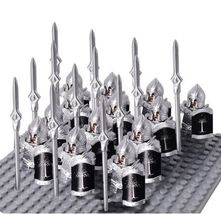 Medieval Age Castle Knights Military Armored Rome Soldiers Figures 13Pcs... - $19.80
