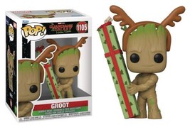 Guardians of the Galaxy Holiday Groot &amp; Present Vinyl POP Figure #1105 F... - £6.19 GBP