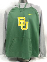 Nike Green Baylor University Therma Fit Mens Hoodie w/pouch pullover Siz... - £22.39 GBP