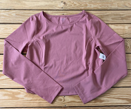old navy active NWT women’s crop powersoft top Size L pink I9 - £12.03 GBP