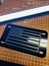 Motorcycle License Plate Custom 3D American Flag Edition New 1PC BLACK &amp;... - $25.99