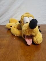 Pluto Plush Stuffed 18” Disneyland Walt Disney World Laying Down Soft Dog - $7.66
