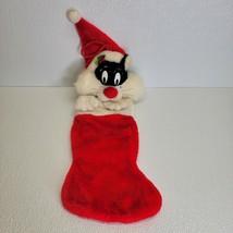 Vintage MITHY Stuffed Plush Santa SYLVESTER Cat Christmas Stocking Warne... - $854.03 MXN