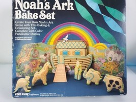 Vintage Noah&#39;s Ark Cookie Cutters Set Box - METAL 8 Shapes Fox Run Craftsmen - £11.15 GBP