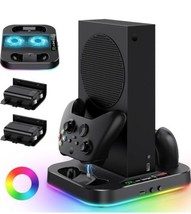 MENEEA Cooling Stand for Xbox Series S with RGB Light, Fast Charger Stat... - $32.26