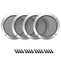 uxcell 4pcs 3" Speaker Grill Mesh Decorative Circle Woofer Guard Protector Cover - £19.02 GBP