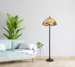 Fine Art Lighting Tiffany Hummingbird and Roses Floor Lamps Floor Lamp - $219.59