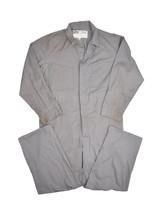 Vintage Lee Union Alls Men 42 Short Grey Made in USA Coveralls Jumpsuit Workwear - £26.34 GBP