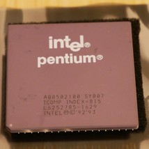Intel Pentium 100MHz A80502100 SY007 CPU Processor Tested &amp; Working 08 - £14.81 GBP