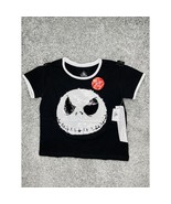 Girls Nightmare Before Christmas Jack Skellington Flip Sequin Shirt L Di... - £12.06 GBP