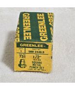 Greenlee 731 1/2" Square Metal Punch Set 5002446.9 USA New in Box - €98,26 EUR
