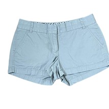 J. Crew Broken-In Chino Shorts Size 4 Gray 100% Cotton Womens Casual 30X2.5 - £14.06 GBP