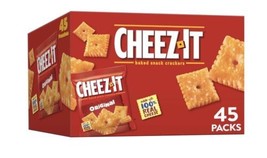 Cheez-It Baked Snack Cheese Crackers, Original 67.5Oz Box 45Ct - SHIP SA... - £16.17 GBP