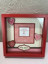 Valentines Day Shadow Box Picture Frame Heart Love Red Square true love ... - $451.16 MXN