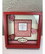 Valentines Day Shadow Box Picture Frame Heart Love Red Square true love ... - $450.61 MXN