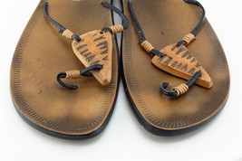 Aldo Sz 36 M Brown Flip Flop Synthetic Women Sandals - £15.54 GBP