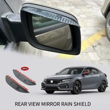 For   Hatchback MK10 FK4~FK8 2016-2020 Acrylic Car Rear view Mirror Eyebrow Rain - £51.46 GBP