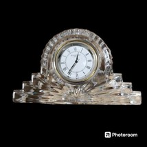 Waterford Crystal Cottage Clock 2.5 X 4” Small Signed Needs Battery  - $43.56