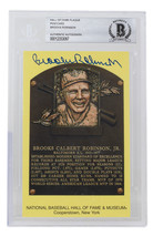 Brooks Robinson Signé Slabbed Orioles Hall Of Fame Plaque Carte Postale ... - £53.38 GBP