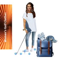 Womens Golf Clothes Organic Cotton Short Sleeve T-Shirt Blue Size XL By ... - £35.30 GBP