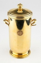 Cartier Solid 14k Yellow Gold and Glass Very Rare Vintage Lidded Ice Bucket - £70,612.67 GBP