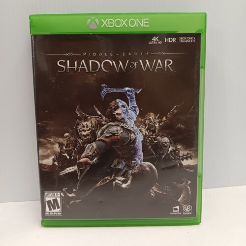 Xbox One Middle Earth Shadow Of War Video Game Microsoft Complete Very Good  - $12.19