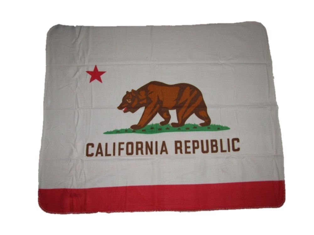 K&#39;s Novelties State of California Flag 50x60 Polar Fleece Blanket Throw ... - $15.88
